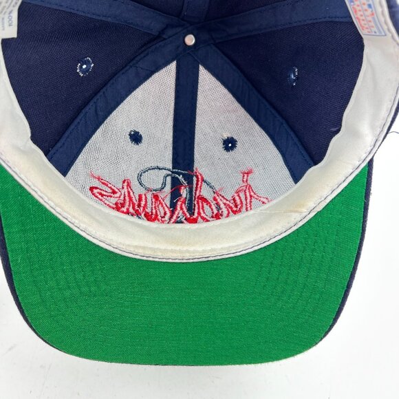 Cleveland Indians The Games One Size Fits All Blue Navy Red Snap Back Cap Hat - Picture 7 of 11